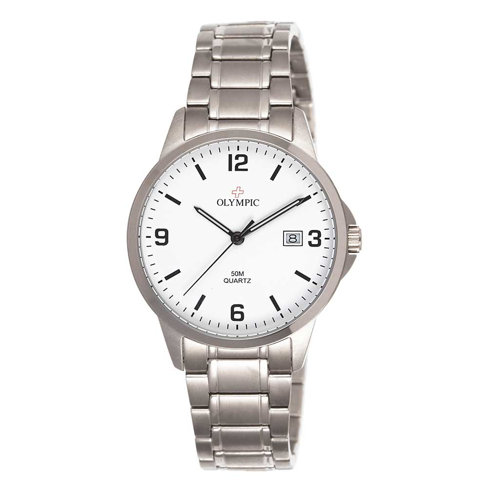 Olympic Titanium - White Dial with Bracelet
