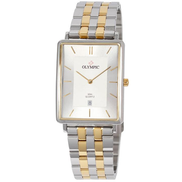 Olympic Rectangle Series - Gents Two Tone - Olympic Swiss Watch