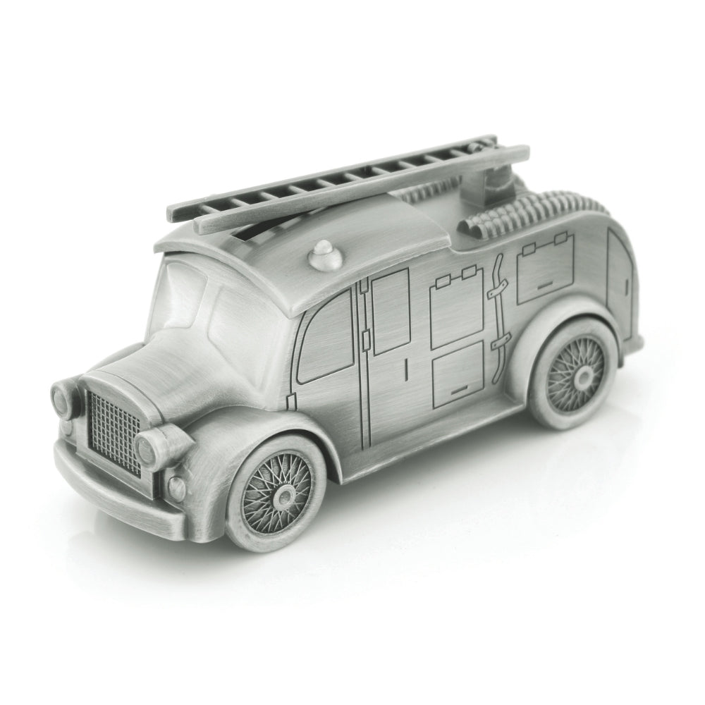 Pewter Fire Engine Money Box