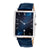 Olympic Rectangle Series - Gents Steel with Blue