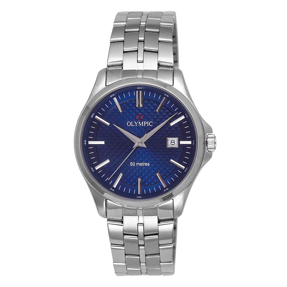 Olympic Timekeeper Series - Gents Steel Blue Dial