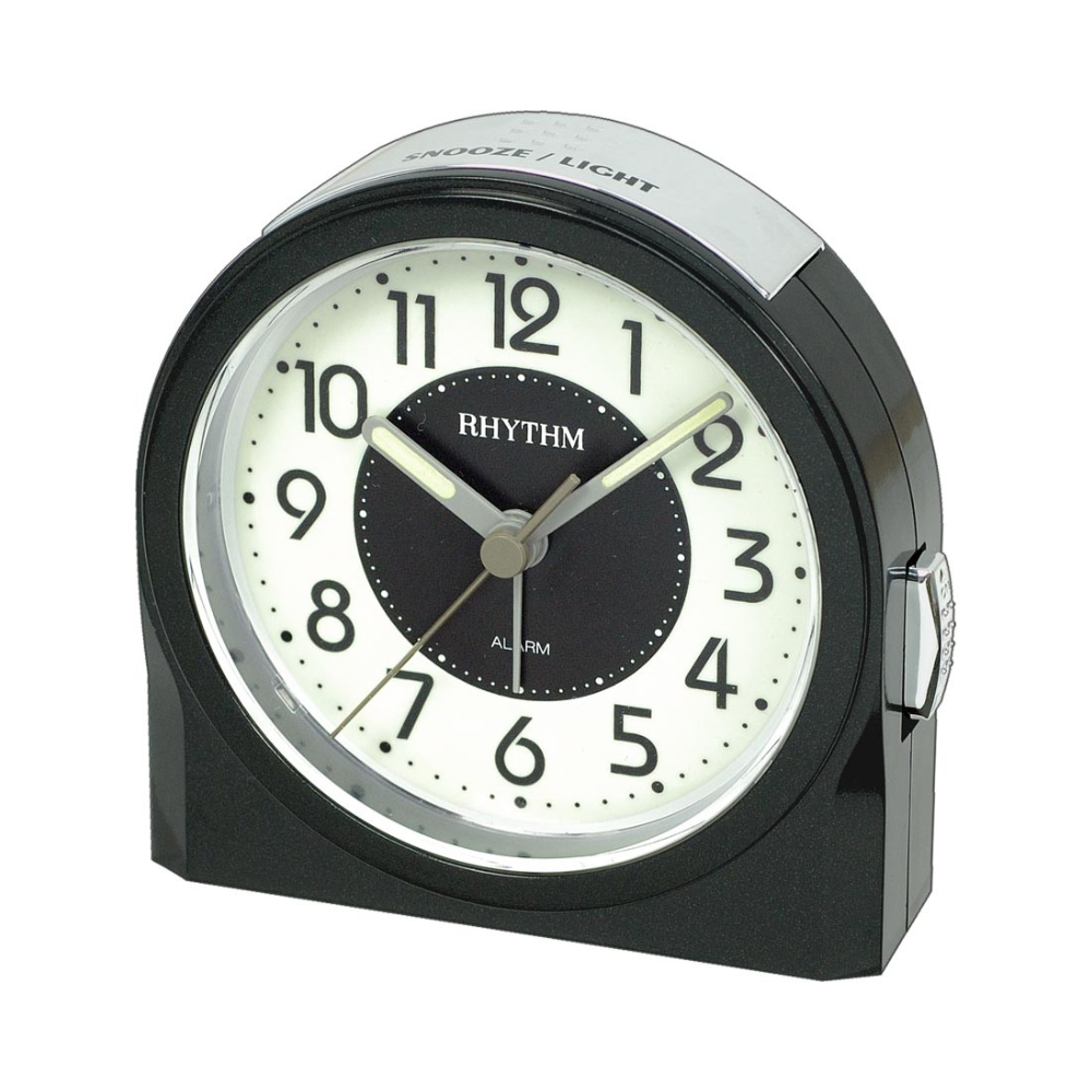 Rhythm Alarm Clock – Super Silent Black