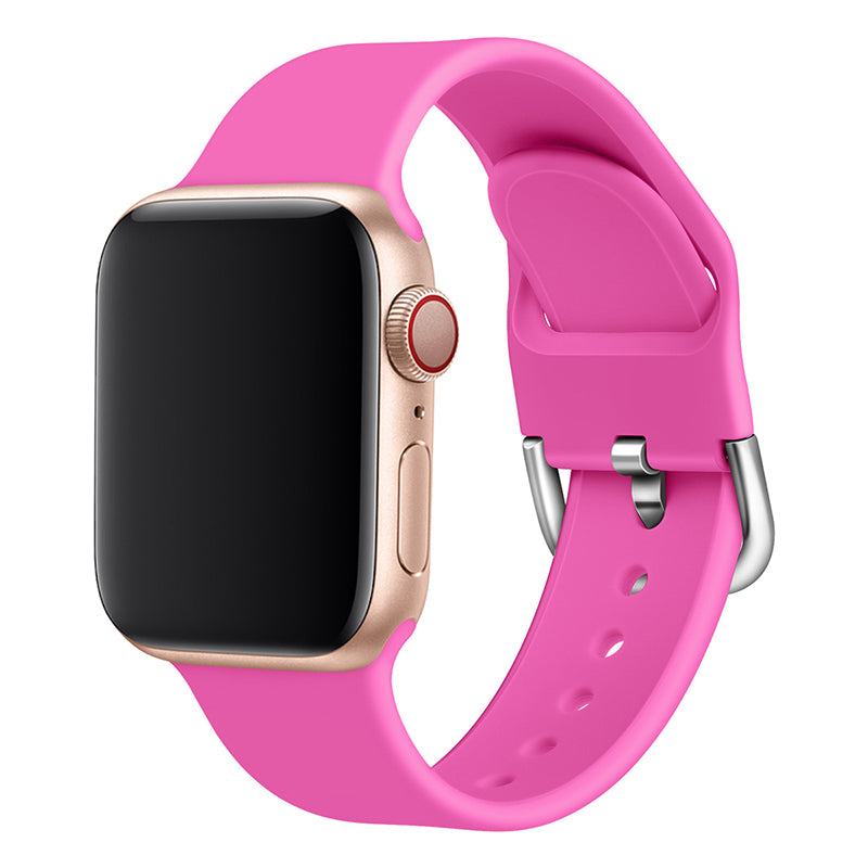 Silicone Replacement Band for Apple Watch - Hot Pink