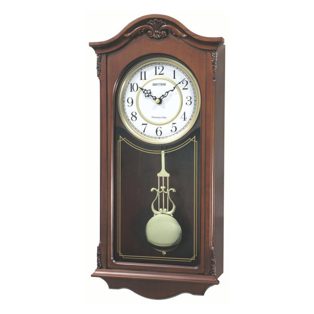 Rhythm Pendulum Wall Clock 23x48.1cm – Westminster Chime