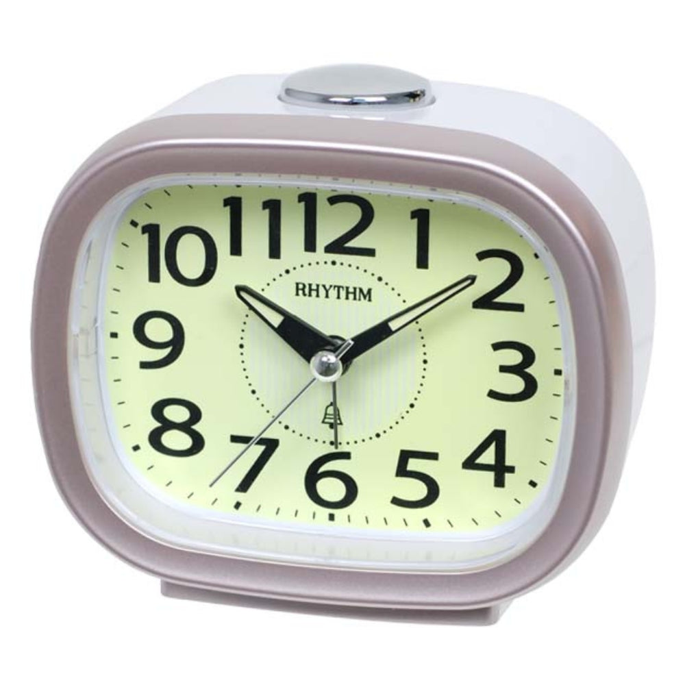 Rhythm Alarm Clock – Glow Dial Pink
