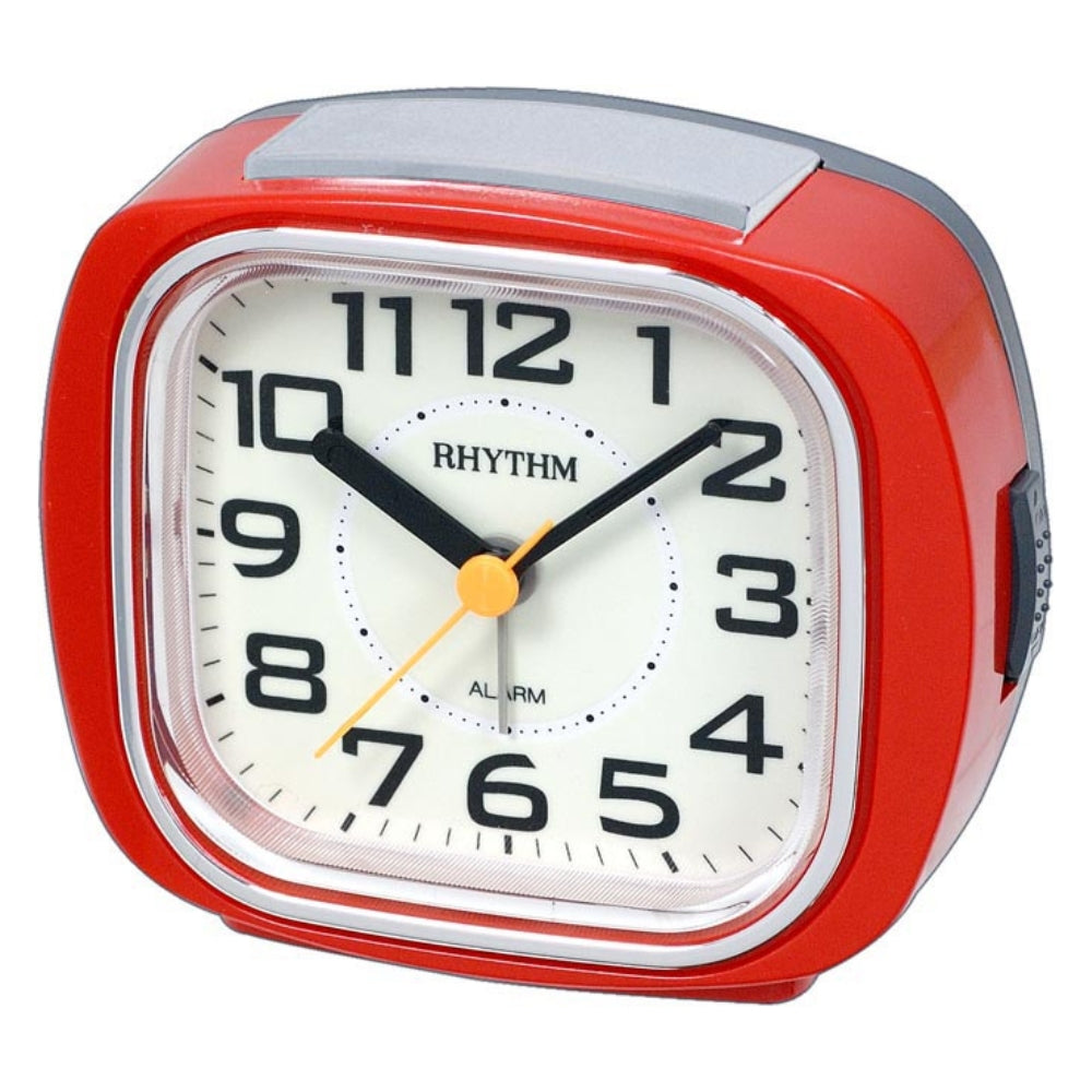 Rhythm Alarm Clock 9.8cm – Red