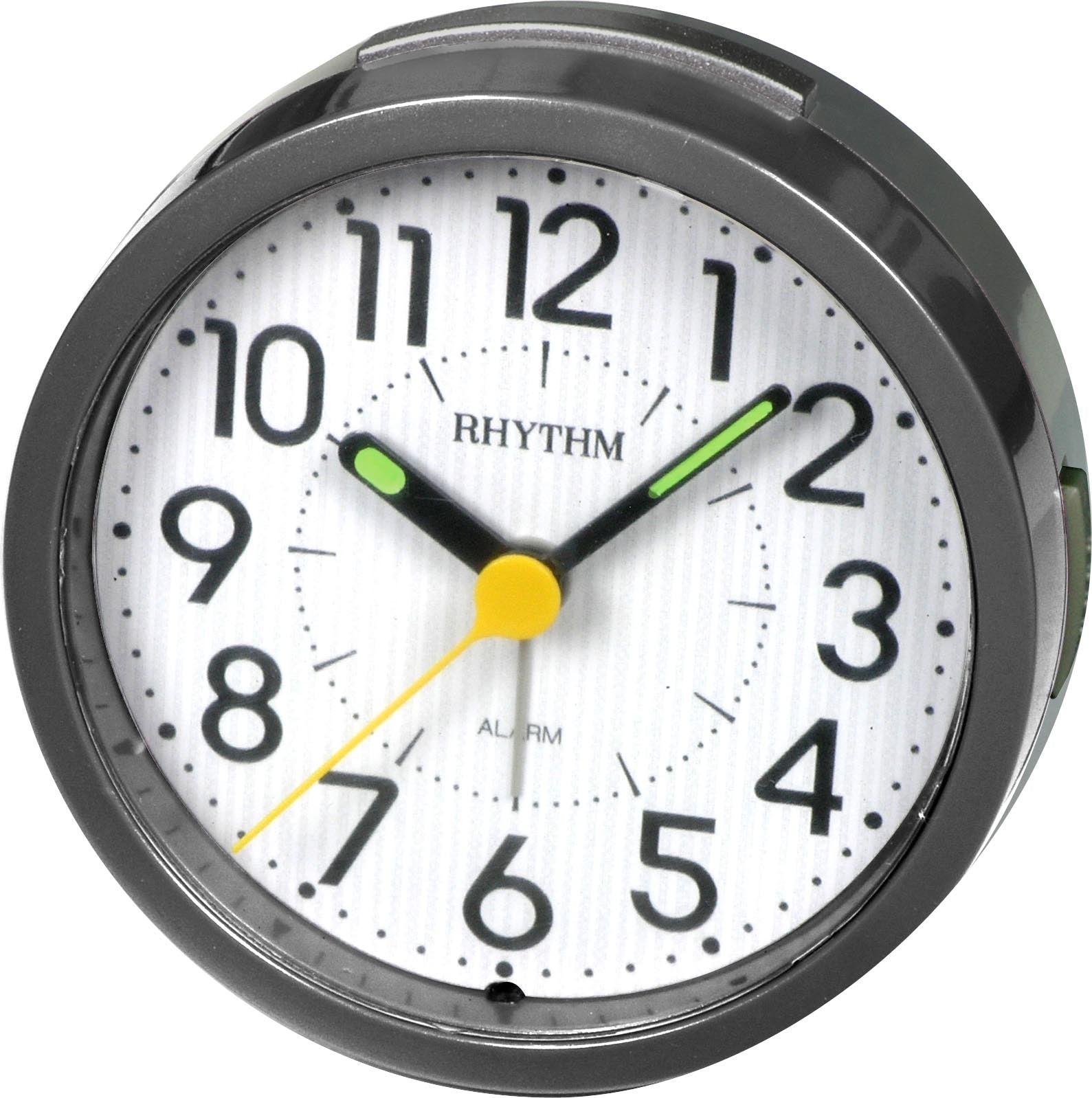 Rhythm Alarm Clock 9.2cm – Black
