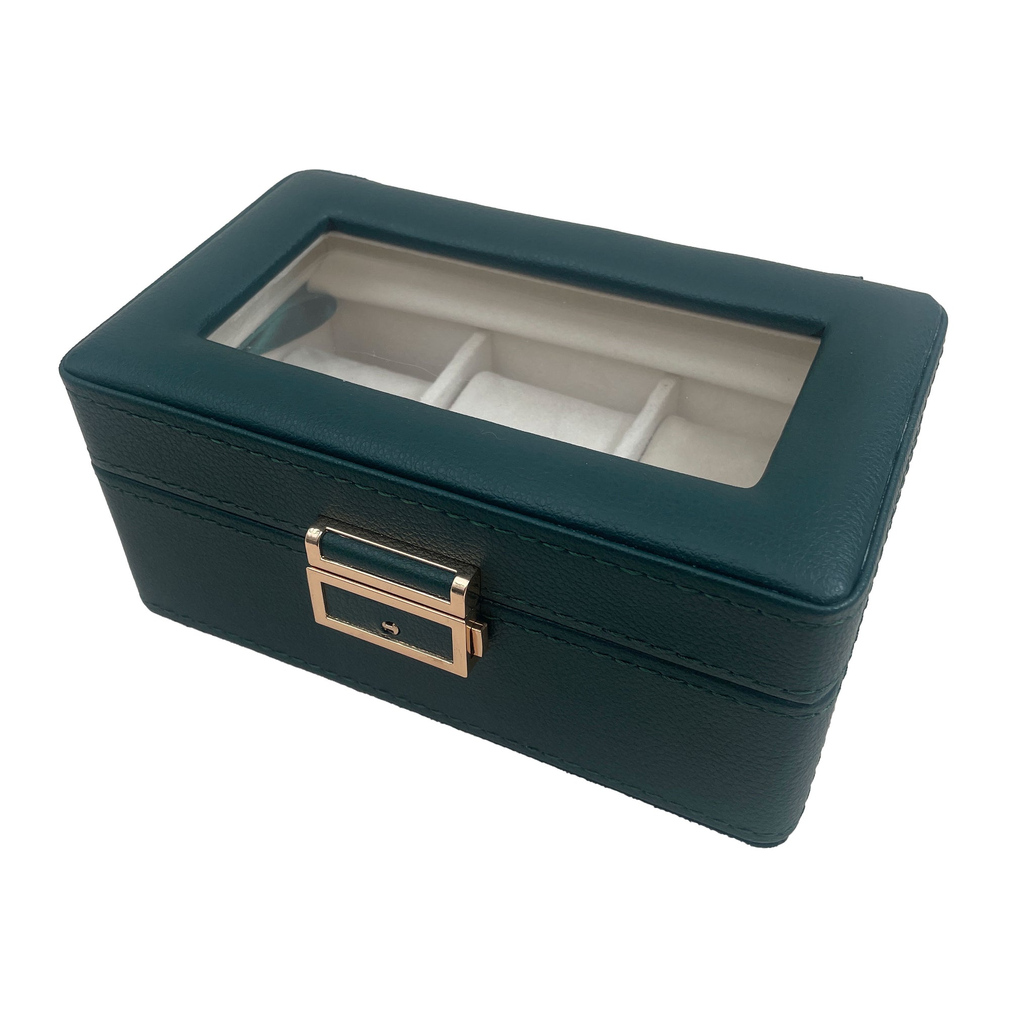 3 Slot Watch Box - Green