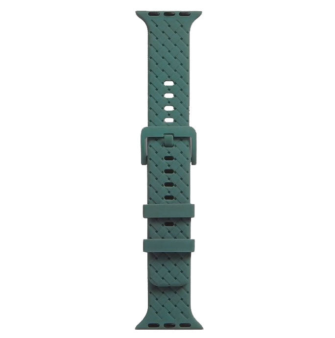 Braid Texture Silicone Replacement Band for Apple Watch - Jade