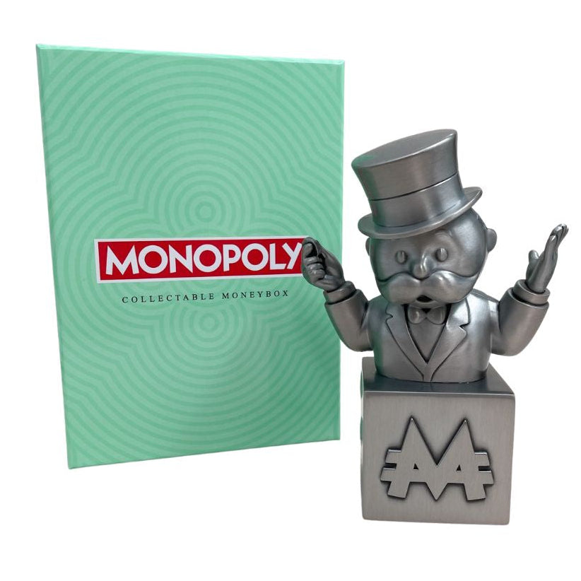 Pewter Monopoly Man Money Box