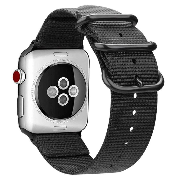 Nato Style Replacement Band for Apple Watch - Black