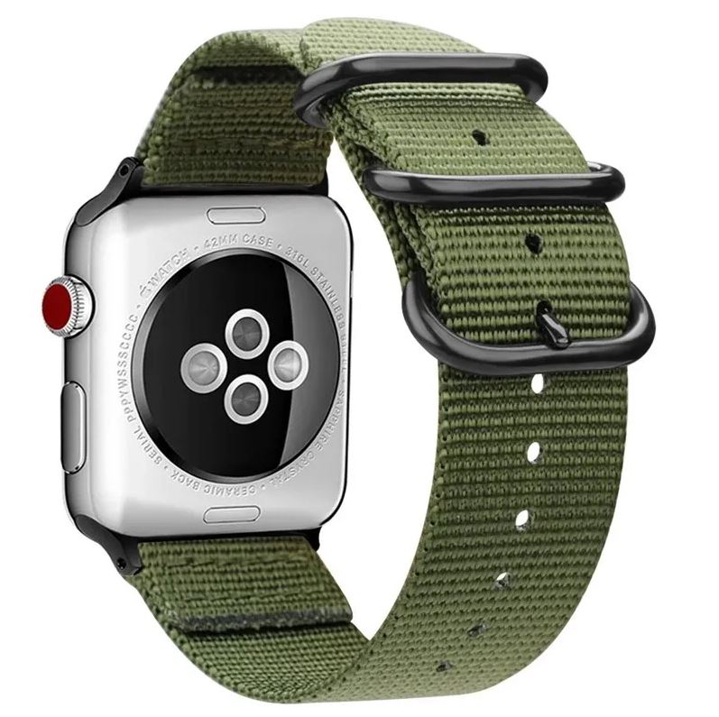 Nato Style Replacement Band for Apple Watch - Army