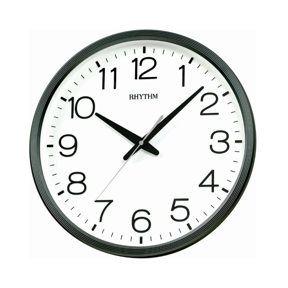 Rhythm Wall Clock 36cm - Black