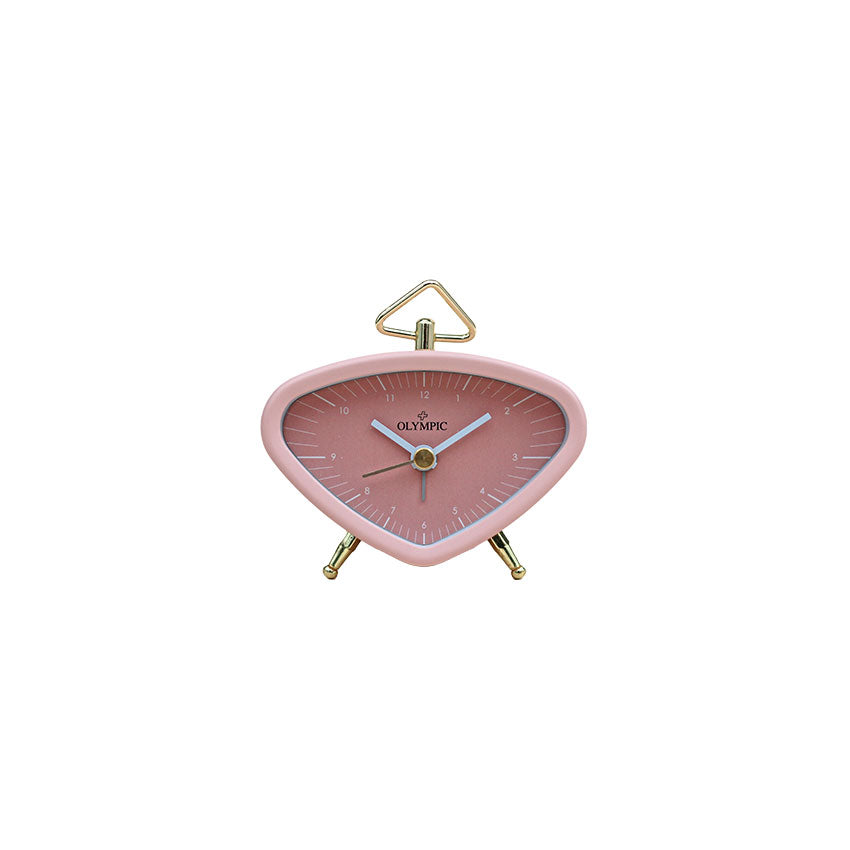 Mini Triangle Alarm Clock - Pink - Olympic Swiss Watch