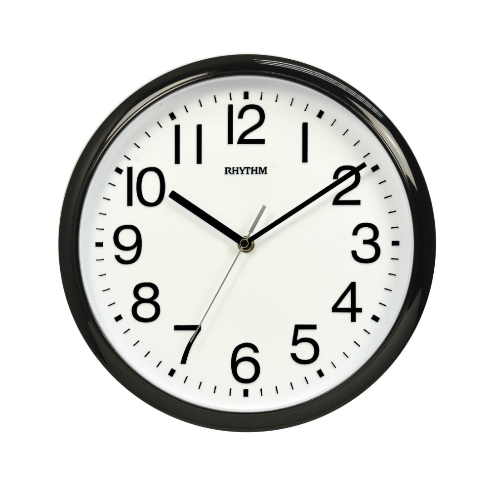 Rhythm Wall Clock 30cm - Black