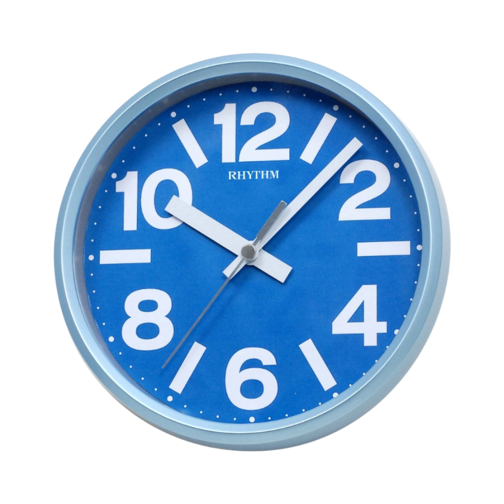Rhythm Wall/Table Clock 18cm - Blue