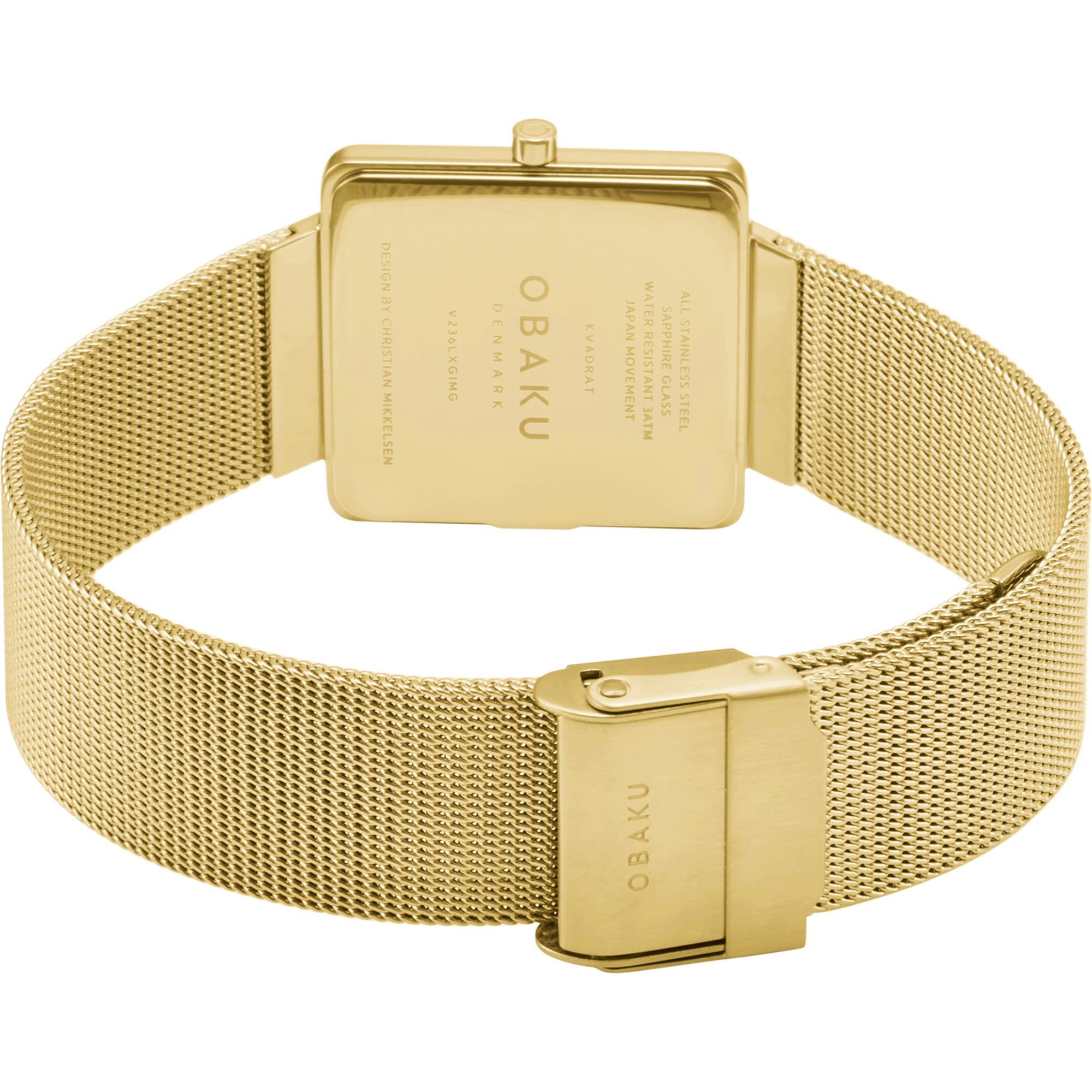 Obaku Ladies Kvadrat - Gold