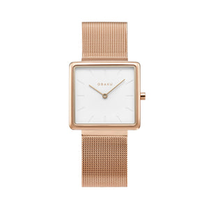 Obaku Ladies Kvadrat - Rose