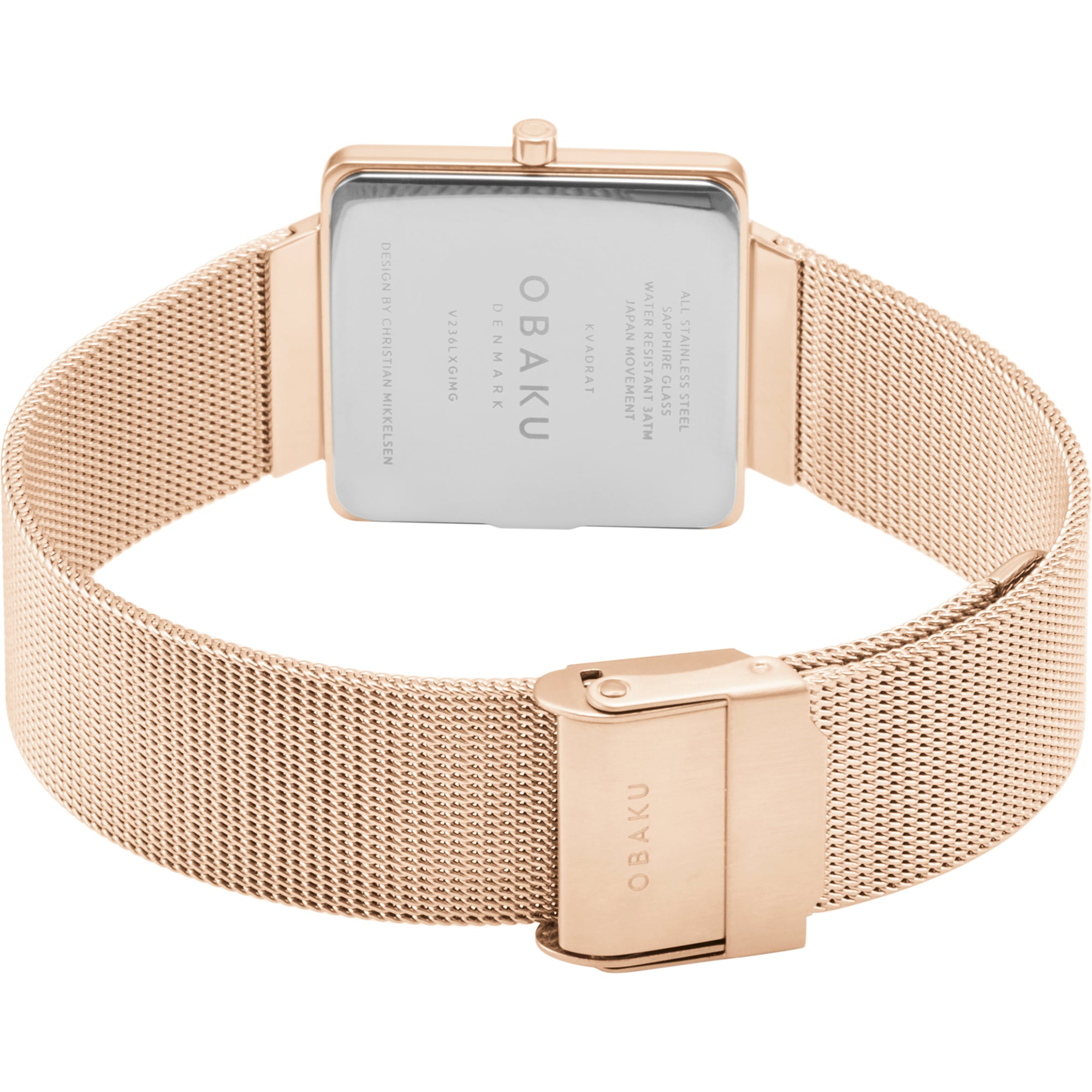 Obaku Ladies Kvadrat - Rose