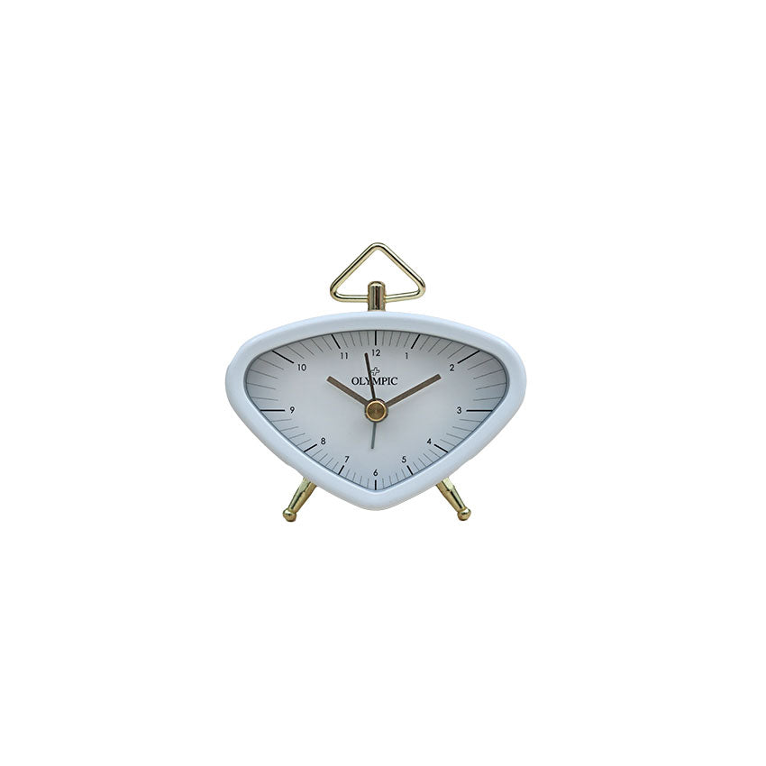 Mini Triangle Alarm Clock - White