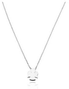 Amen Angel  Necklace - Silver