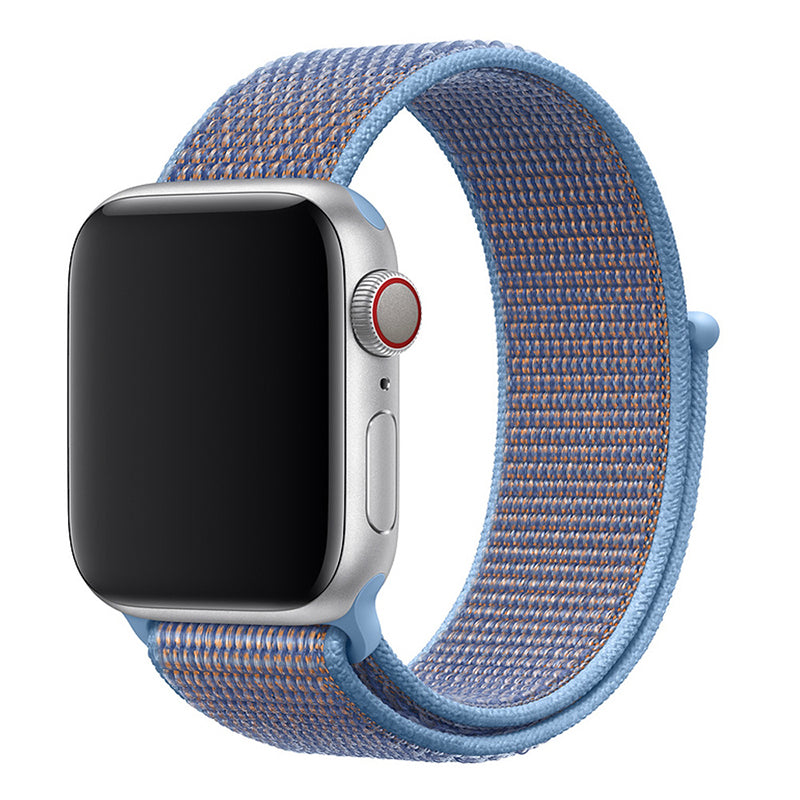 Velcro Replacement Band for Apple Watch - Blue/Peach