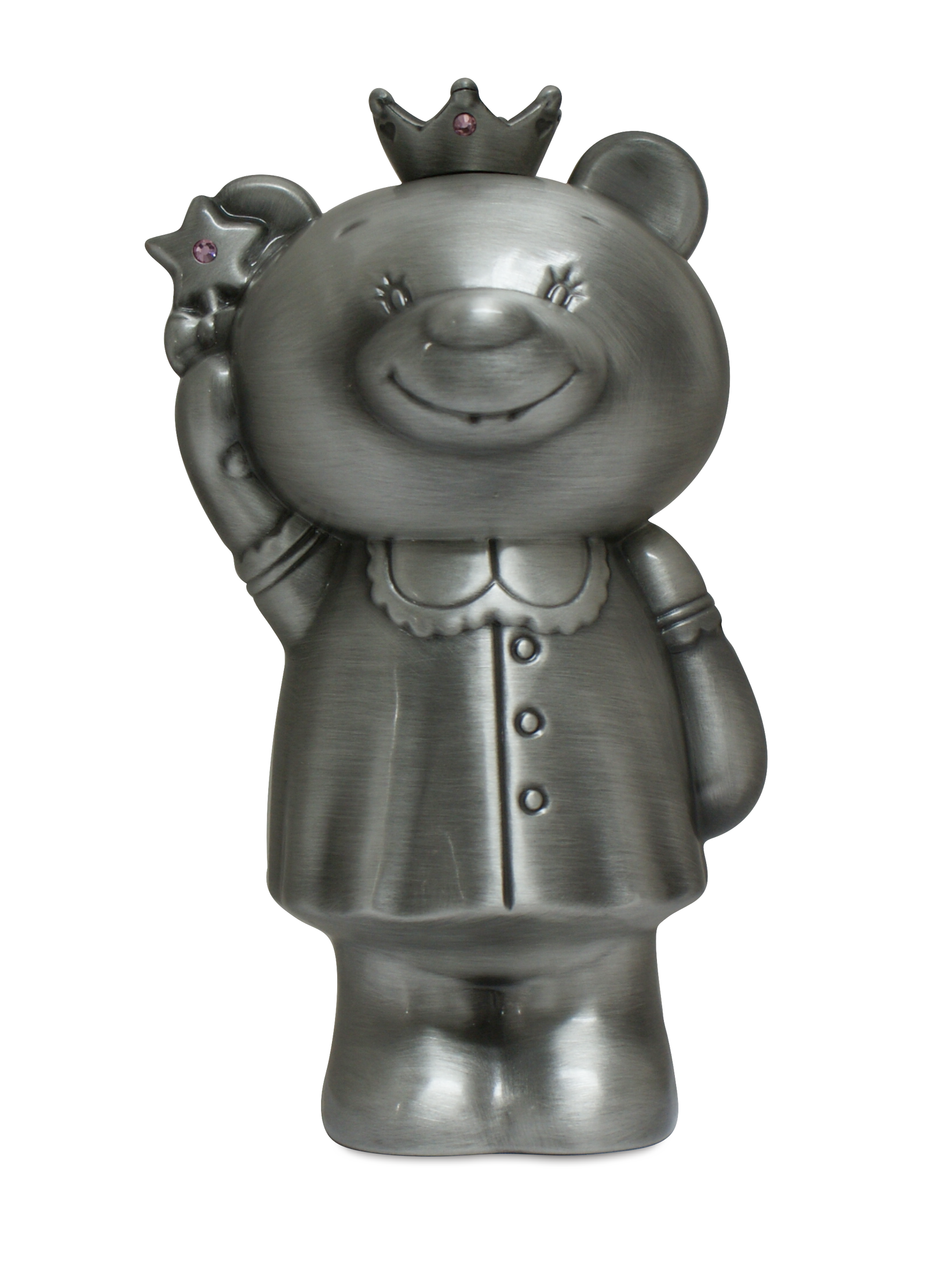 Pewter Fairy Bear Money Box