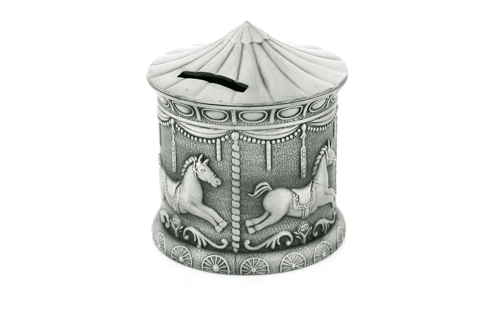 Pewter Carousel Money Box